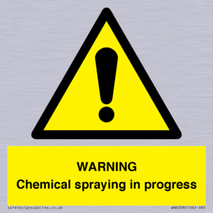 WARNING Chemical spraying in progress